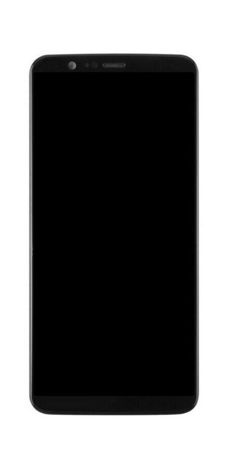 Дисплей для OnePlus 5T A5010 с рамкой черный, OLED Хайкопия 22189 фото