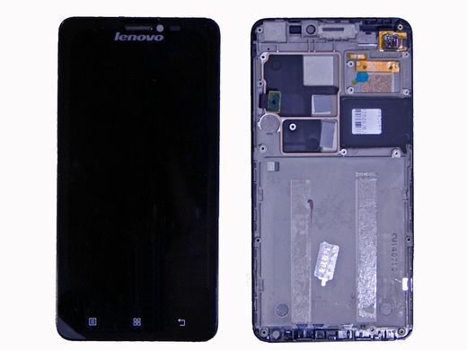 Дисплей для Lenovo S850 з рамкою чорний 00097 фото