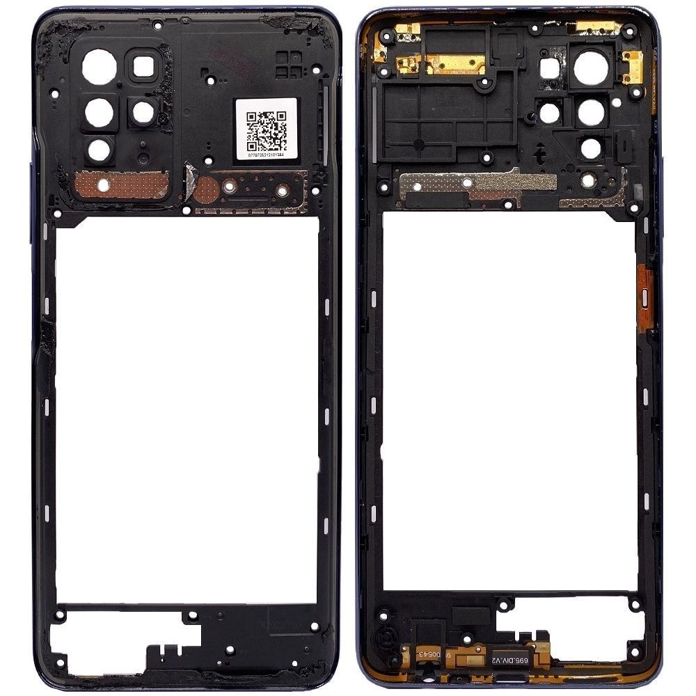 Рамка корпусу Infinix Note 10 Pro X695, X695D чорна, знята 33563 фото