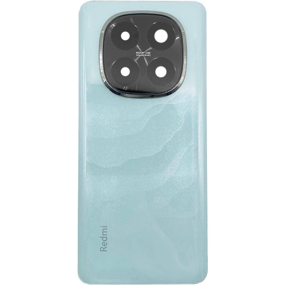 Задняя крышка для Xiaomi Redmi Note 14 Pro+ 5G 24115RA8EG голубая, глянцевая со стеклом камеры 50MP 32813 фото