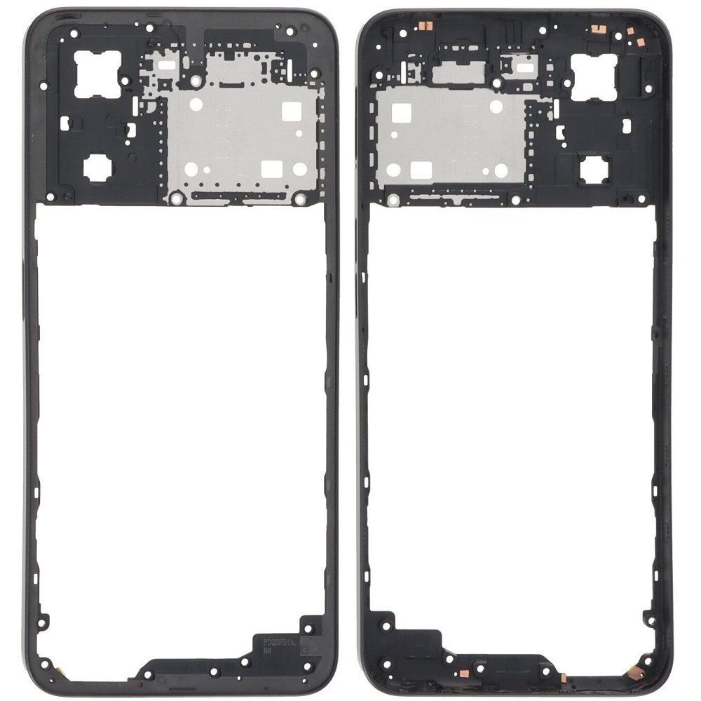 Рамка корпусу Oppo A57 4G, A57s, A57e, A77 4G чорна зі склом камери 30878 фото