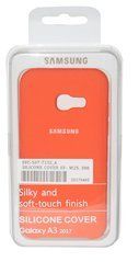 Чехол силиконовый Soft Case Samsung A320 A3 (2017) оранжевый 14312 фото