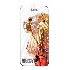 3D Защитное стекло Hoco Full screen HD tempered glass для Apple iPhone 16 Pro Max (Full Glue) черное 32662 фото