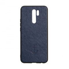 Чехол Magnet Xiaomi Redmi 9 под кожу синий 19368 фото