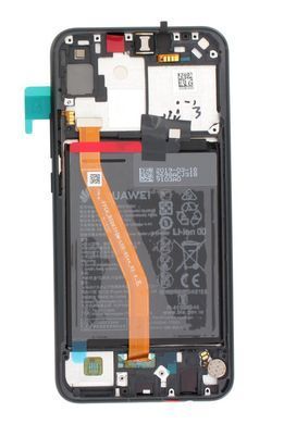 Дисплей для Huawei P Smart Plus INE-LX1, INE-LX2, Nova 3i з рамкою чорний, з аккумулятором, Оригінал 02352BUE 20984 фото