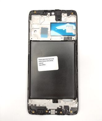 Рамка дисплея для Samsung A105F Galaxy A10 2019 чорна 19431 фото