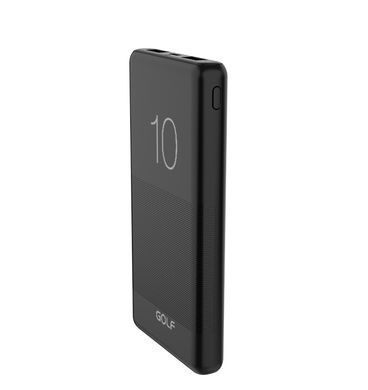 Зовнішній акумулятор (Повербанк) Golf G80 10000 mAh Black 16751 фото