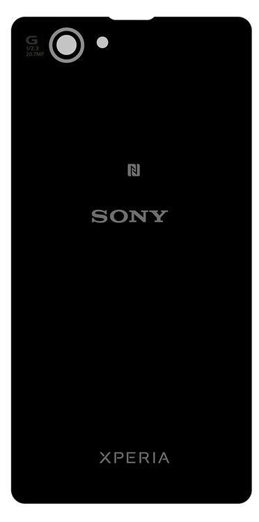 Задняя крышка для Sony D5503 Xperia Z1 Compact черная 05773 фото