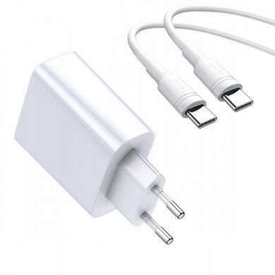 Мережевий зарядний пристрій Baseus Speed PPS + Cable (Type-C to Type-C) 30W 1Type-C 1USB White (TZCAFS-A02) 18004 фото