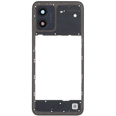 Рамка корпусу Motorola XT2345 Moto E13 черная, Cosmic Black со стеклом камеры 33817 фото