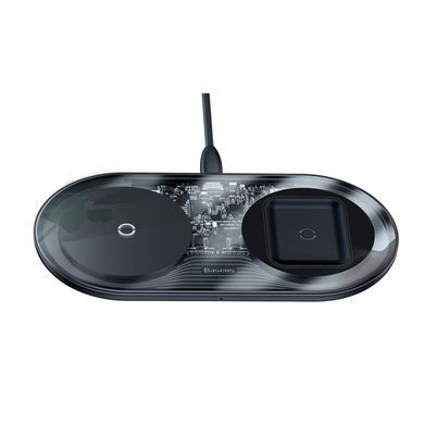 Бездротовий зарядний пристрій Baseus Simple 2in1 18W Pro Wireless Charger (WXJK-CA02) прозоре 20275 фото