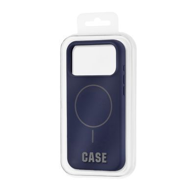 Чохол силіконовий для Apple iPhone 17 Pro Max Silicone Case MagSafe Blue 33868 фото
