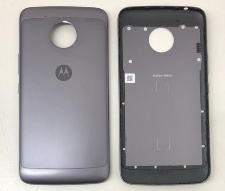 Задняя крышка для Motorola Moto E4 Plus (XT1770, XT1771, XT1775) серая 09727 фото