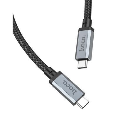 Мультимедійний кабель Hoco US05 Type-C to Type-C USB4 8K Thunderbolt3 PD 100W 2m black 29066 фото