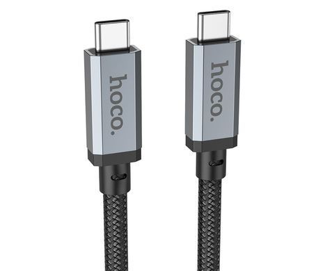 Мультимедійний кабель Hoco US05 Type-C to Type-C USB4 8K Thunderbolt3 PD 100W 2m black 29066 фото