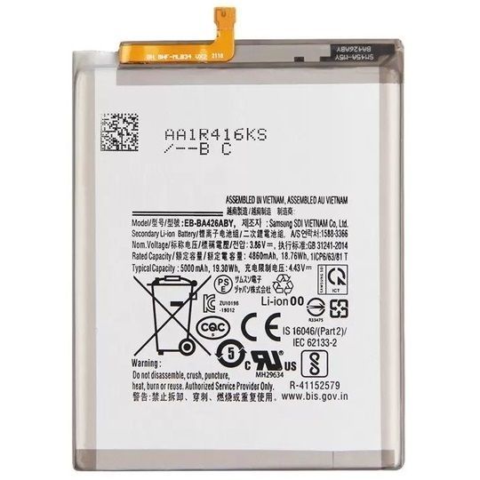Акумулятор Samsung EB-BA426ABY для A426 Galaxy A42 5G, A325 Galaxy A32 4G, Galaxy A32 5G A326, A725, A726, M325 5000 mAh 31556 фото