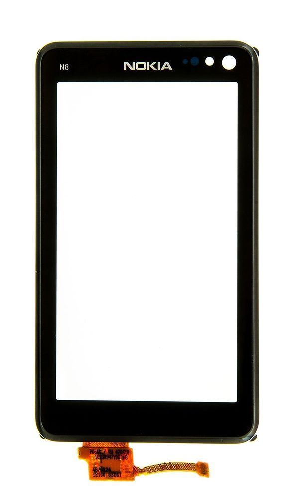 Сенсор (тачскрин) Nokia N8-00 и рамкой черный 01672 фото