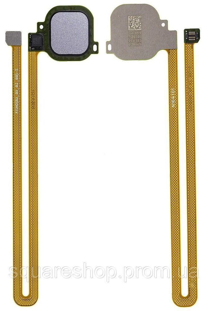 Шлейф для Huawei Nova (CAN-L11) зі сканером відбитка пальця сірий 08542 фото