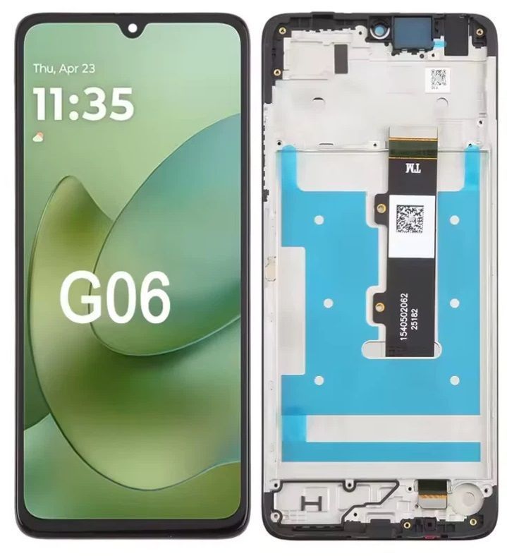 Дисплей для Motorola XT2535 Moto G06 с рамкой черный Оригинал Китай 32255 фото