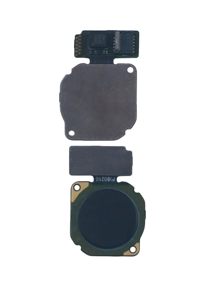 Шлейф для Huawei Honor 10 Lite HRY-LX1, P Smart 2019 POT-L21, POT-LX1, Huawei Y6 2019 MRD-LX1, P Smart Z STK-LX1 зі сканером відбитка пальця чорного кольору 18292 фото