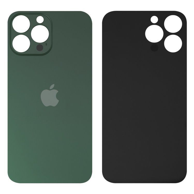 Задняя крышка для Apple iPhone 13 Pro зеленая, с большим отверстием под камеру 32563 фото