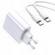 Мережевий зарядний пристрій Baseus Speed PPS + Cable (Type-C to Type-C) 30W 1Type-C 1USB White (TZCAFS-A02) 18004 фото 3