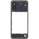 Рамка корпусу Motorola XT2345 Moto E13 черная, Cosmic Black со стеклом камеры 33817 фото 2
