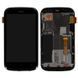Дисплей HTC Desire X T328e и рамкой черный 04065 фото