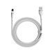 Кабель магнитный Baseus Zinc Magnetic Safe Fast Charging Lightning 2.4A (1 метр) (CALXC-K02) белый 20390 фото 2