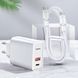 Мережевий зарядний пристрій Baseus Speed PPS + Cable (Type-C to Type-C) 30W 1Type-C 1USB White (TZCAFS-A02) 18004 фото 4