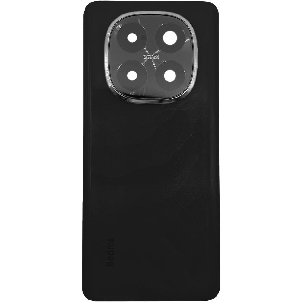Задняя крышка для Xiaomi Redmi Note 14 Pro+ 5G 24115RA8EG черная, глянцевая со стеклом камеры 50MP 32814 фото
