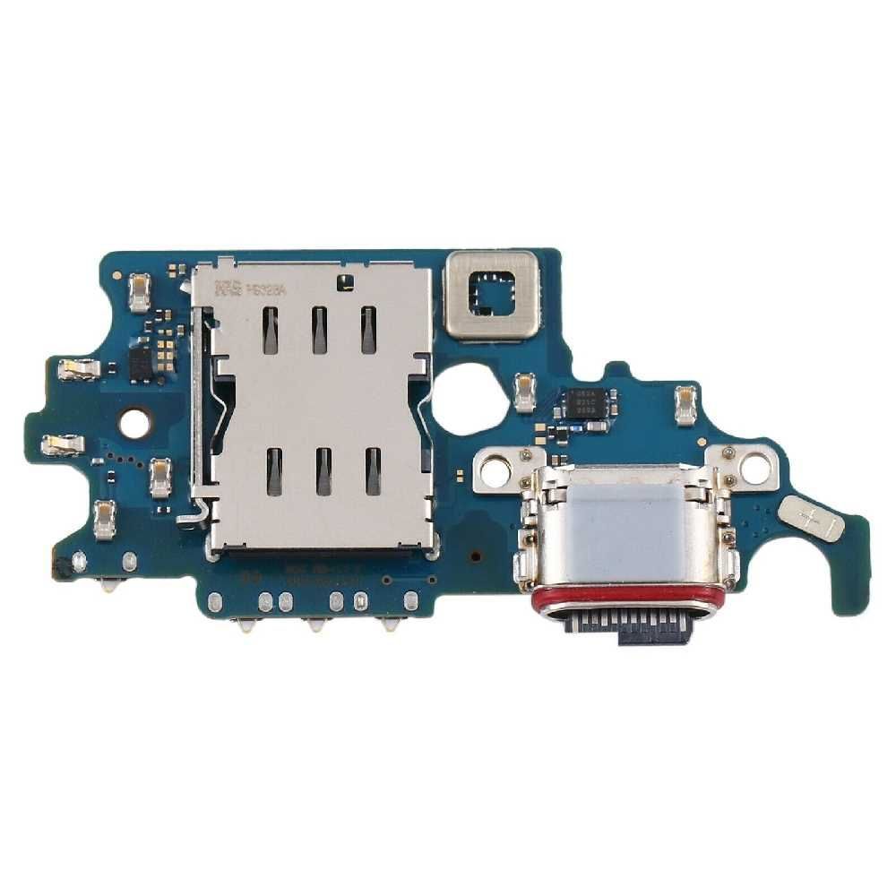 Нижняя плата для Samsung G991B Galaxy S21 5G с разьемом зарядки, Type-C, c Sim-коннектором, микрофоном, микросхемой, Оригинал Китай 24515 фото