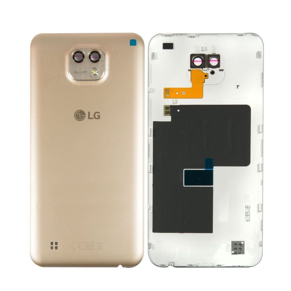 Задняя крышка для LG K580 X Cam золотистая Оригинал Китай 08819 фото