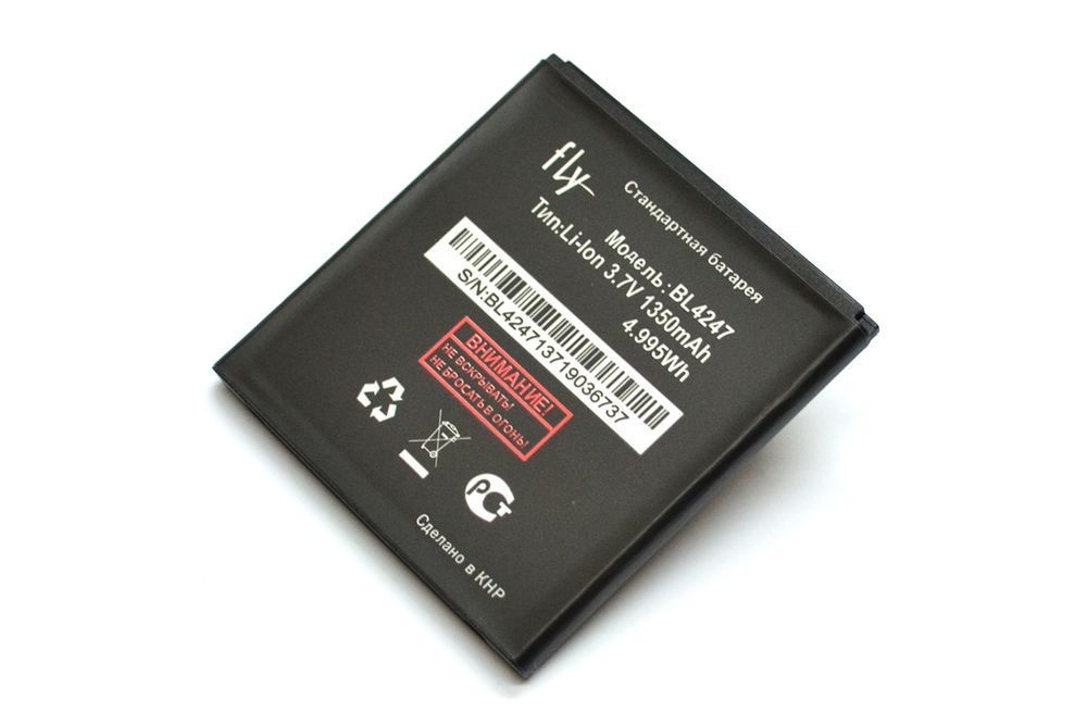 Аккумулятор Fly BL4247 для iQ442 Miracle, iQ246 Power, iQ448 Chic 1350 mAh 06124 фото