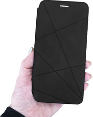 Чохол-книжка замш для Samsung Galaxy A13 4G чорний 28252 фото