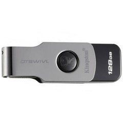 Флеш память Kingston USB 128Gb DT Swivel Design Metal,Black USB 3.0 17293 фото