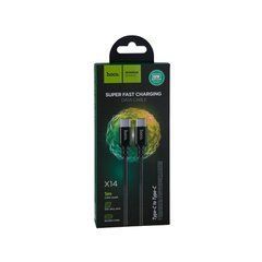 Кабель Hoco X14 Double speed 60W (1 метр) Type-C to Type-C Black 27040 фото