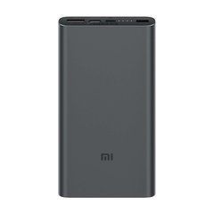 Внешний аккумулятор (Повербанк) Xiaomi Mi 3 10000 mAh 2USB Fast Charge PLM13ZM Black (VXN4260CN) 18839 фото