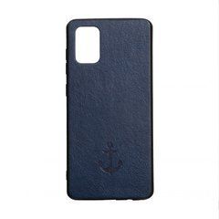 Чехол Magnet Samsung A715F A71 (2019) под кожу синий 21537 фото