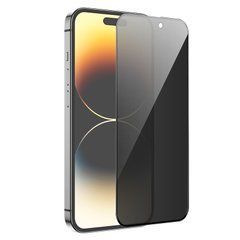 3D Защитное стекло Hoco Guardian shield series full-screen anti-spy glass для Apple iPhone 16 Pro Max (Full Glue) черное антишпион 32663 фото