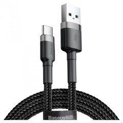 Кабель Baseus Cafule Cable Type-C 3A (3m) Black (CATKLF-BG1) 30928 фото
