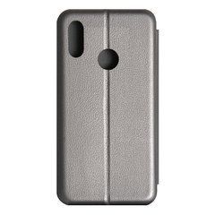 Чехол-книжка Premium Case под кожу Huawei P Smart Z (2019) серый 15540 фото