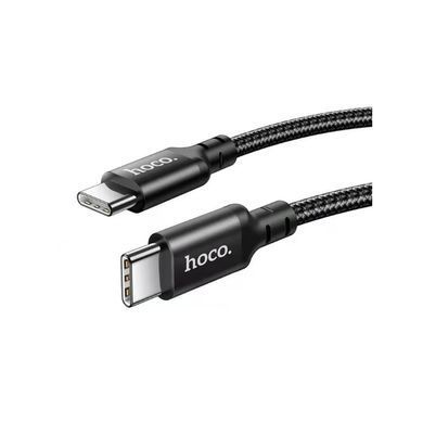 Кабель Hoco X14 Double speed 60W (1 метр) Type-C to Type-C Black 27040 фото