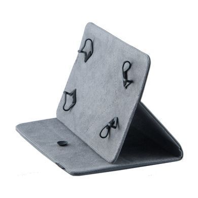 Чехол-книжка Lagoda Clip stand 9-10 серый 13862 фото