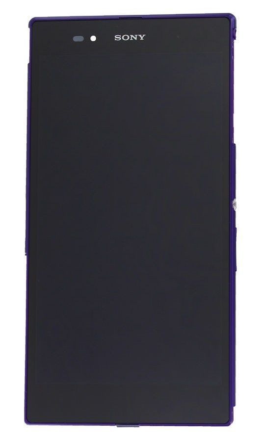Дисплей Sony C6802, C6806, C6833 Xperia Z Ultra черный и с рамкой фиолетового цвета Оригинал Китай 08754 фото