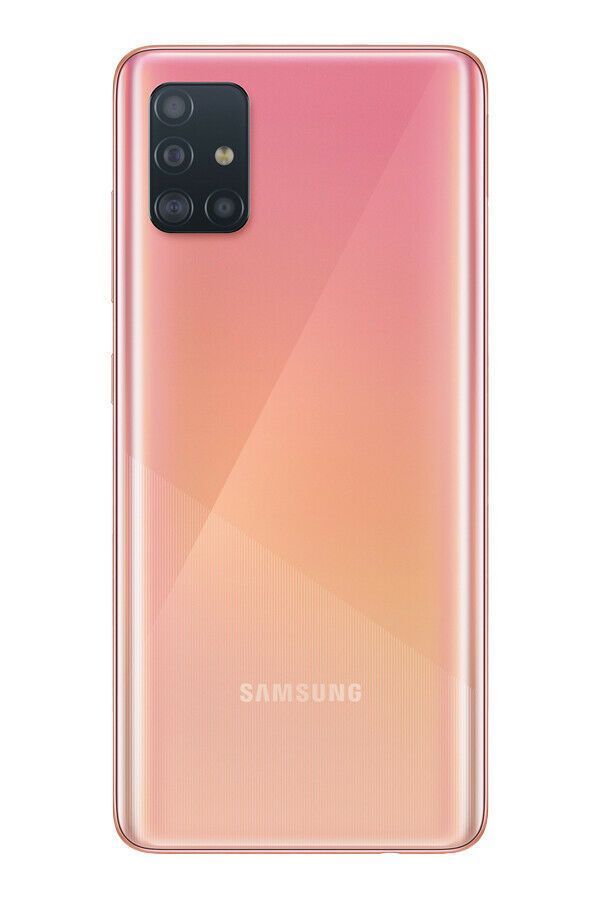 Задняя крышка для Samsung A515F Galaxy A51, розовая, со стеклом камеры, Оригинал Китай 22848 фото