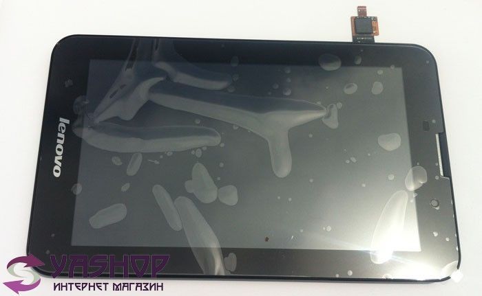 Дисплей для Lenovo A3000 IdeaTab и рамкой черный 00619 фото