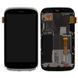 Дисплей HTC Desire X T328e з рамкою сріблястий 04066 фото 1