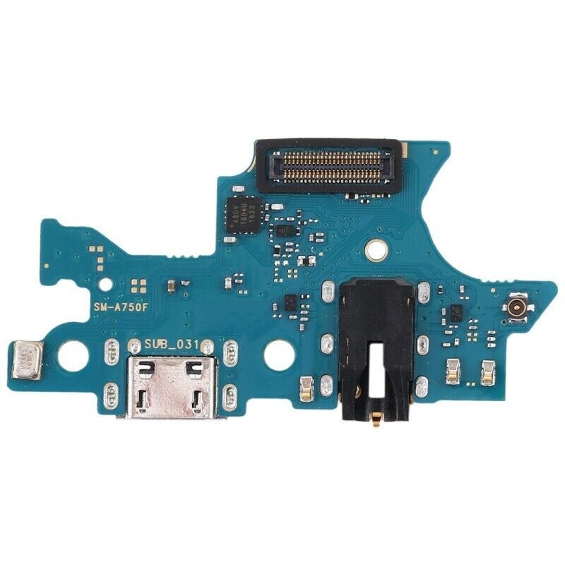 Нижняя плата для Samsung A750F Galaxy A7 2018 с разьемом зарядки, разьемом наушников, микрофоном, микросхемой, Оригинал Китай 17222 фото
