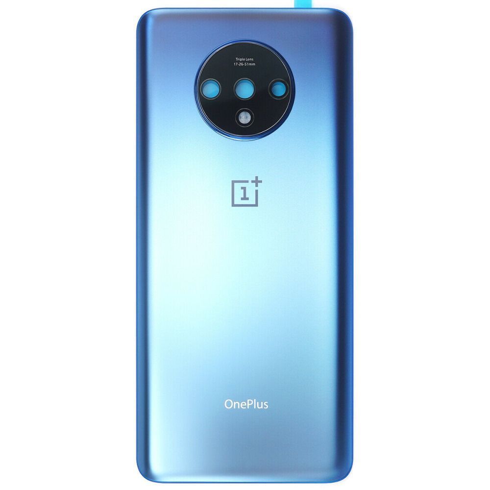 Задняя крышка для OnePlus 7T синяя, Glacier Blue, Оригинал Китай + стекло камеры 22194 фото